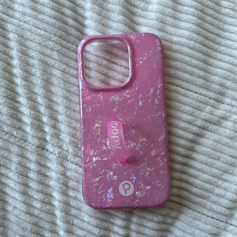 LOOPY CASE, righty PINK OPAL 14 pro 6.1